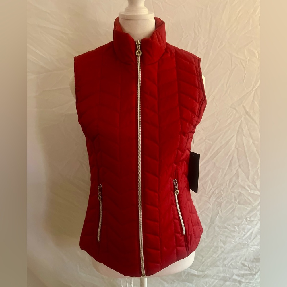 Marc New York Cherry Quilted Vest